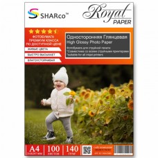 Фотобумага SHARCO A4 глянцевая односторонняя 140 г/м2 100 листов