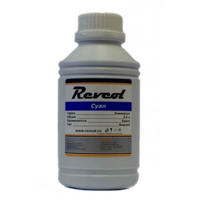 Чернила универсальные "Revcol" для принтеров Epson - 500мл (Cyan) водные