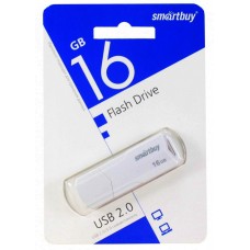 ФЛЭШ-КАРТА SMART BUY 16GB CLUE БЕЛАЯ USB 2.0