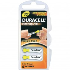Батарейка для слуховых аппаратов Duracell ZA10-6BL (упаковка 6 шт.)
