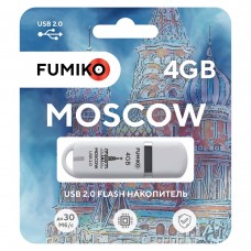Флешка FUMIKO MOSCOW 4GB белая USB 2.0